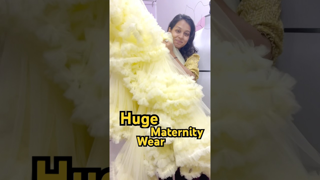 Maternity outfit Ideas 02 | Making Huge Gown #maternitygown #pregnancyoutfit #maternityphotoshoot