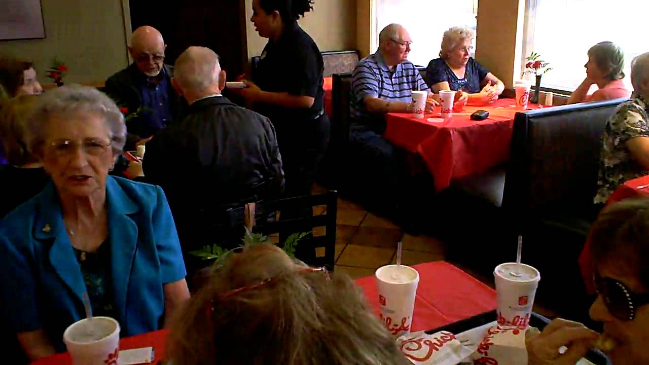 Roweltt Seniors Lunch Out at Chick-fil-A