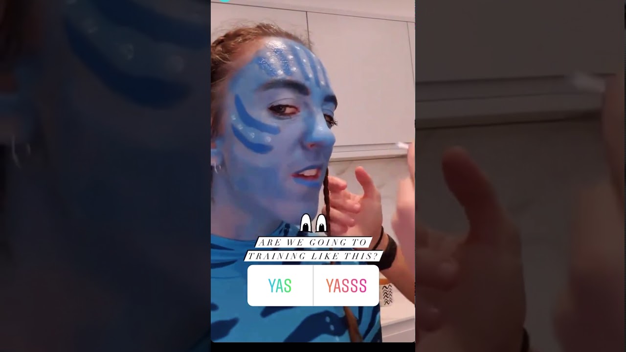 Vivianne Miedema and Lisa Evans dressed up for Halloween - Training at Arsenal