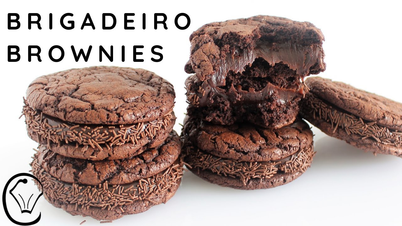 Brigadeiro Cookie Fudge Brownie Sandwiches Luscious Brigadeiro Delicious Fudge Chocolate Brownies