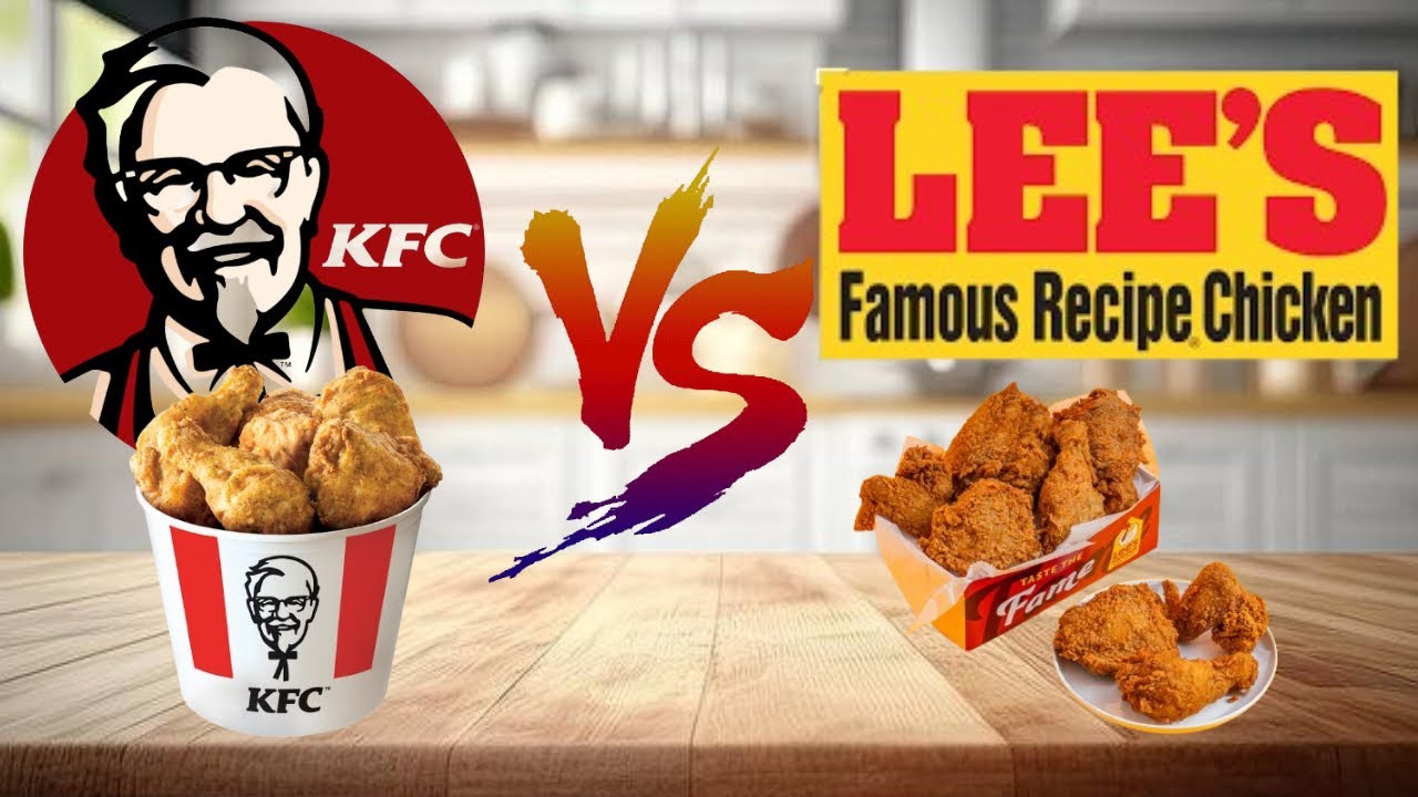 KFC vs Lee's Famous Recipe Chicken #foodreview #kfc #chickenrecipe