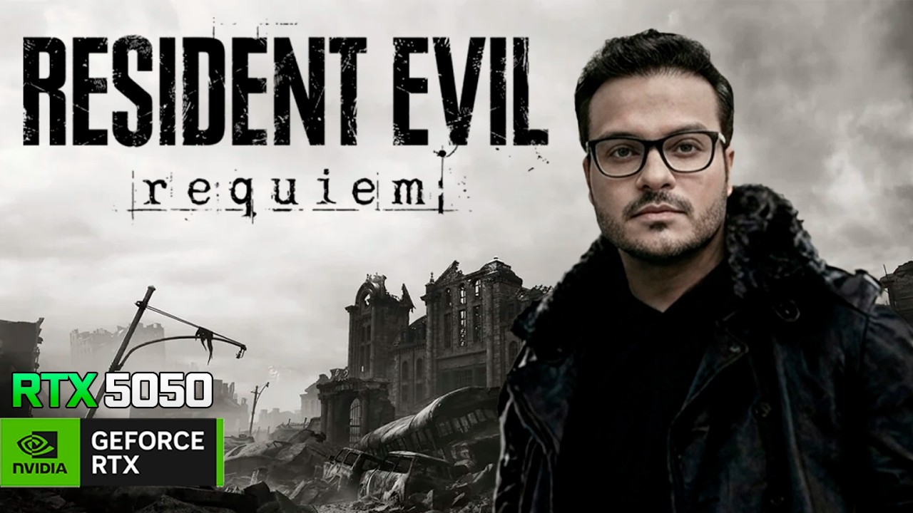 Resident Evil Requiem - LINDO E ASSUSTADOR na RTX 5050 com FPS alto e DLSS que deixa o gráfico lindo