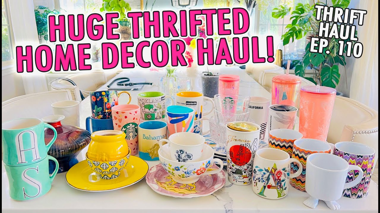 Huge Thrifted Home Decor Haul! Thrift Haul Ep 110