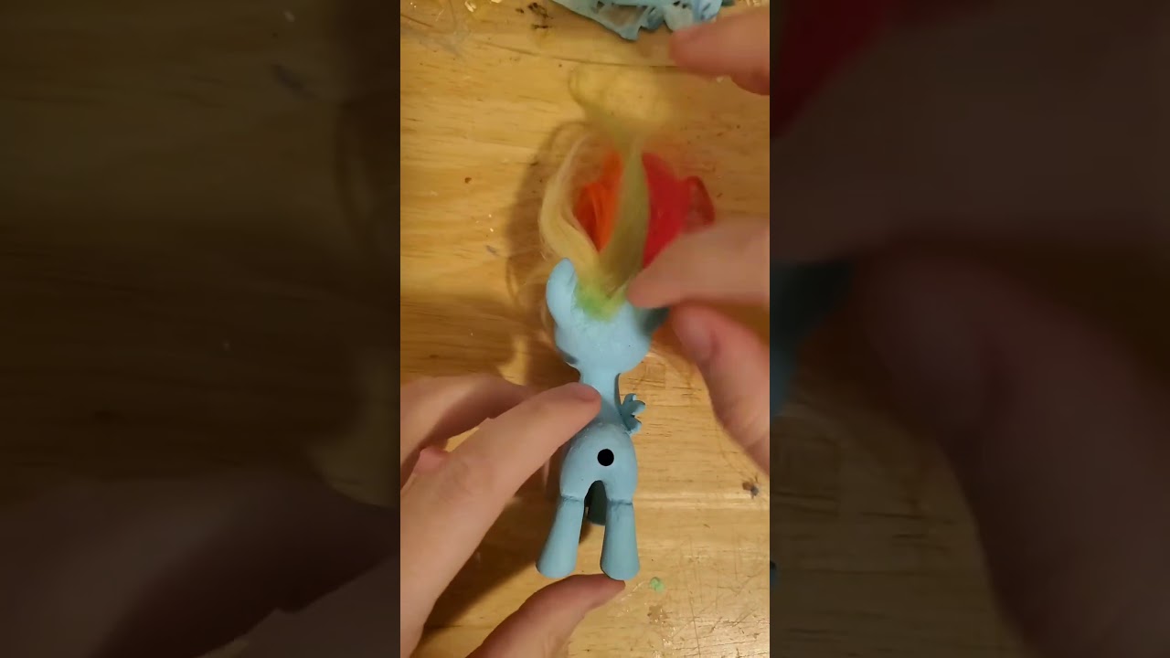 Twenty percent tinier 🥰 #mlp #mlpmerch #mylittlepony #mlpfanart #mlpg4 #rainbowdash #mlpcustom
