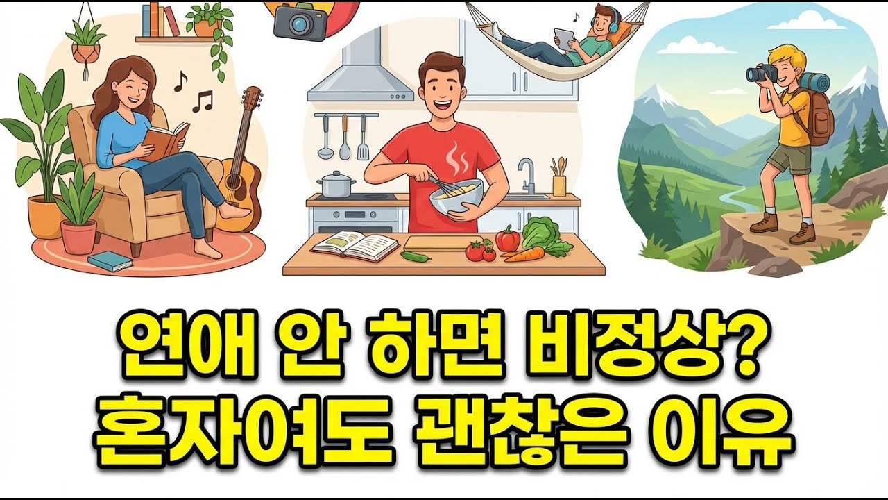 연애 안 하면 불행한가요? 연애 없이도 유독 행복한 사람들의 심리학적 특징