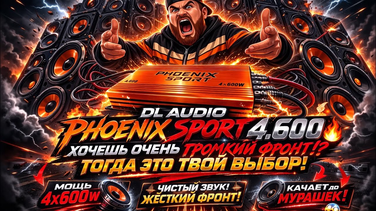 Dl audio Phoenix sport 4.600 🔥 Хочешь очень громкий фронт?! Тогда это твой выбор!