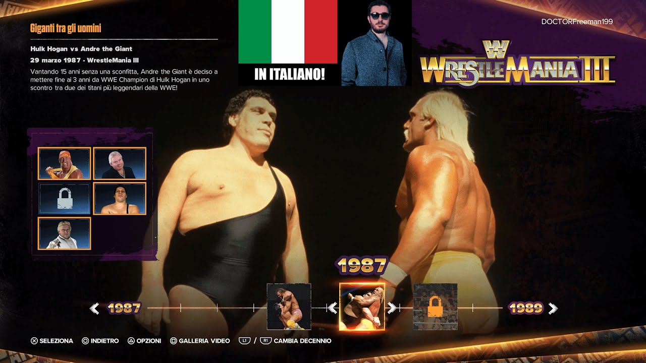 HULK HOGAN VS ANDRE THE GIANT [WWE 2K24 SHOWCASE GAMEPLAY ITA PS5]