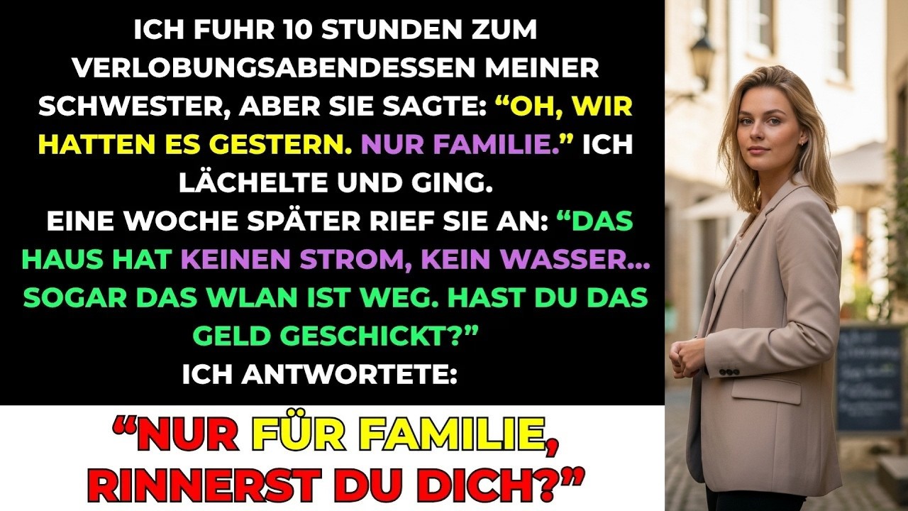 Meine Schwester Sagte： 'Oh, Wir Hatten Es Gestern', Als Ich Nach Der Hochzeit Fragte, Die Ich Za