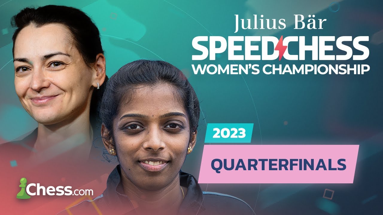 Julius Baer Women's Speed Chess Championship 2023 Quarterfinal | Vaishali v Kosteniuk!