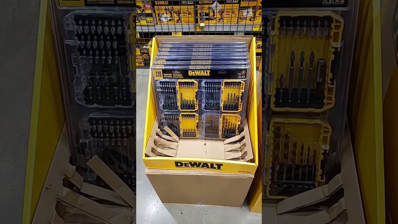 at Lowe's get Dewalt bit set $29 Metabo driver drill, impact driver complete kit $89.50