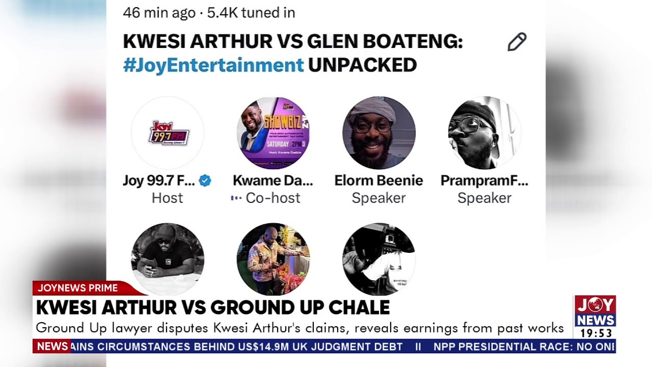 Ground Up Chale lawyers dispute Kwesi Arthur's claims, revealing earnings from past works