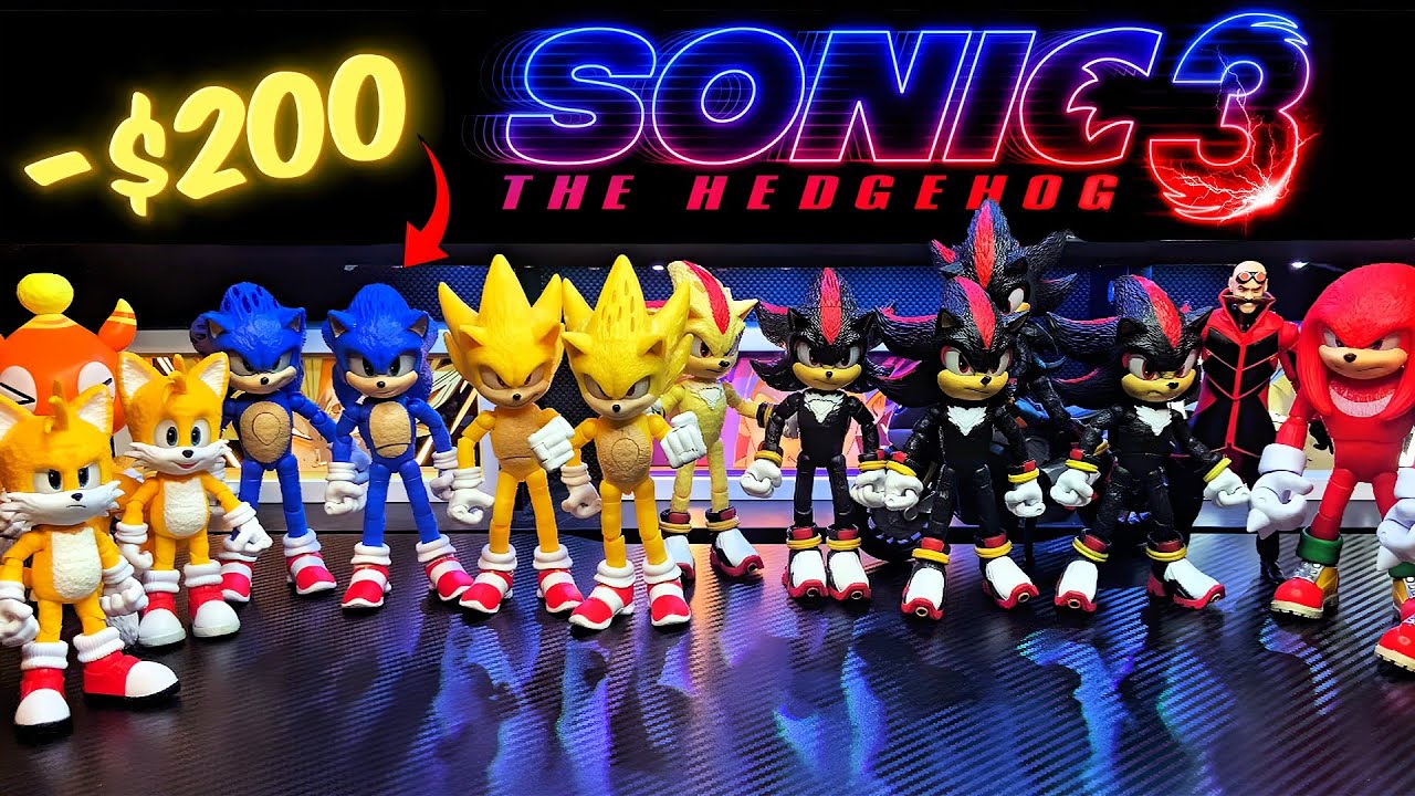Unboxing EVERY Sonic 3 Movie Action Figure