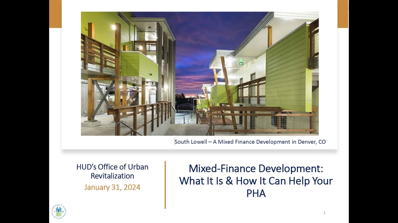 Public Housing Repositioning: Wednesday Webinar Series: Mixed-Finance Development