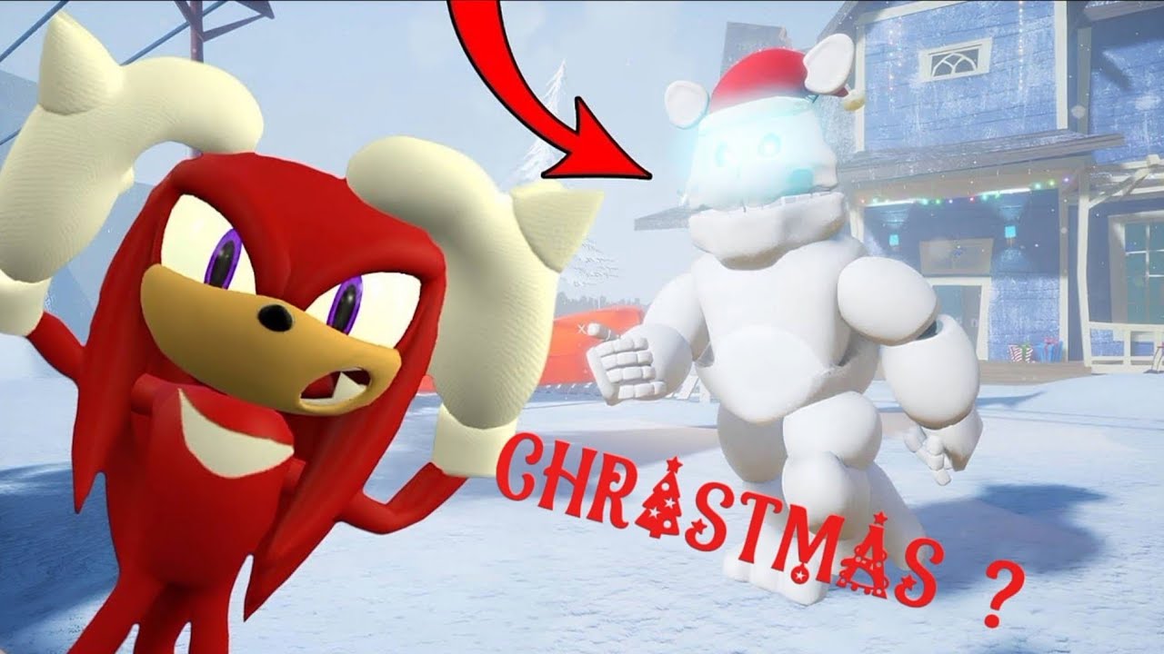 Knuckles Runs From Santa Fredbear 🎅🐻 | FAN