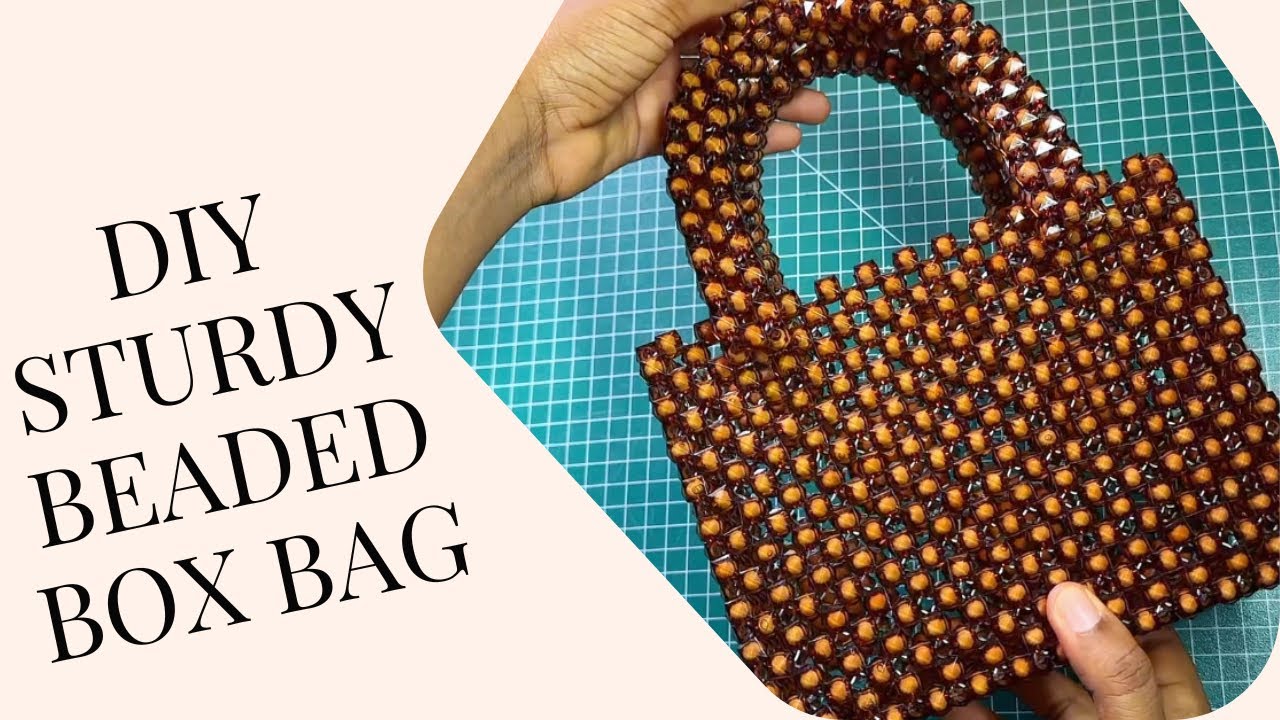 BEADED BAG TUTORIAL FOR BEGINNERS || DIY SIMPLE BEADED BAG #handmade #diybag #beadedbag 