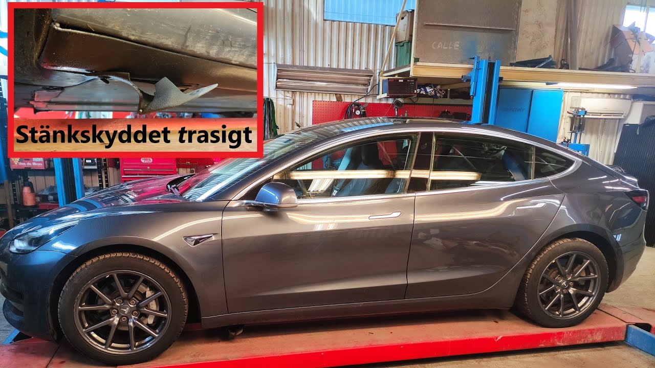 Tesla Model 3 Byte stänkskydd fram. Supporta kanalen Swisha 1kr 0707654651