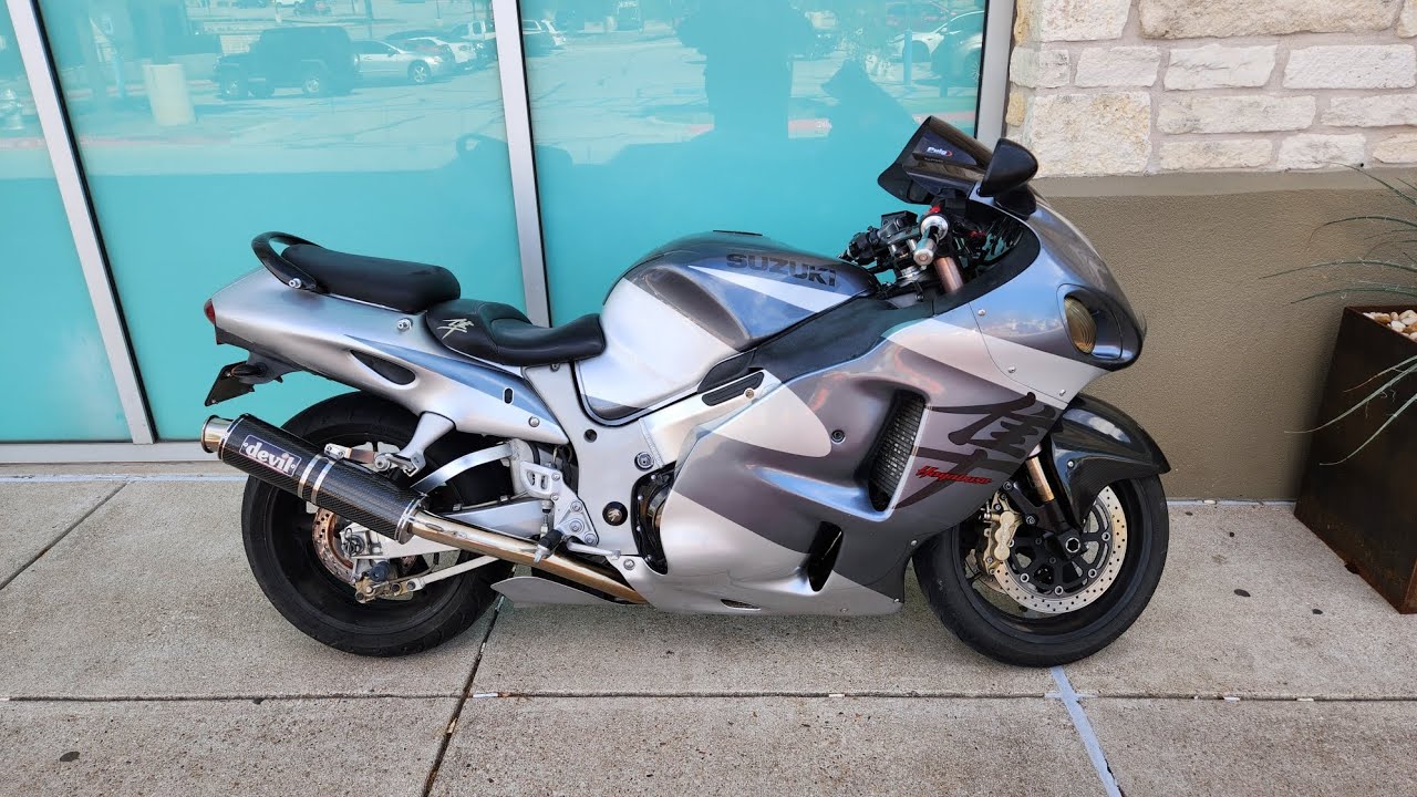 2003 Suzuki Hayabusa | Devil Full Exhaust | Walk-around | Cold Start | Idle | Rev | Redline |