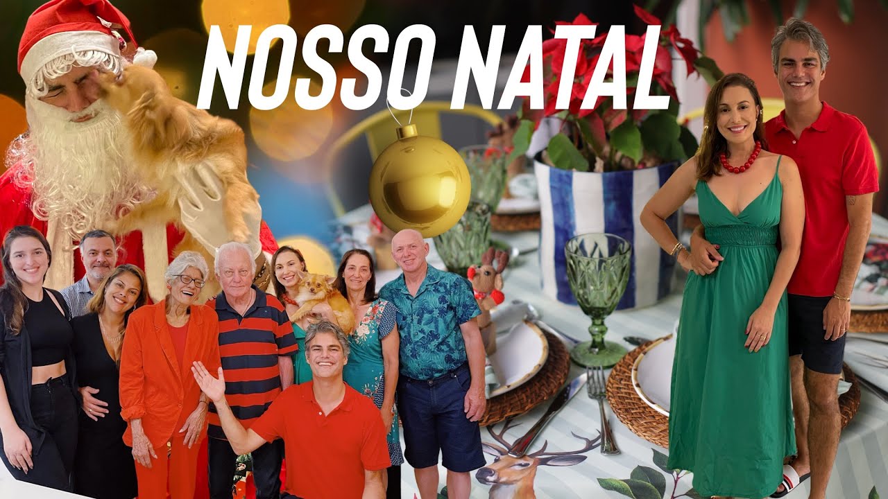 NOSSO NATAL EM FAMÍLIA 🎄🎅🏻❤️ VISITA DO PAPAI NOEL | MONTAMOS 02 MESAS | AMIGO SECRETO DE ROUBAR