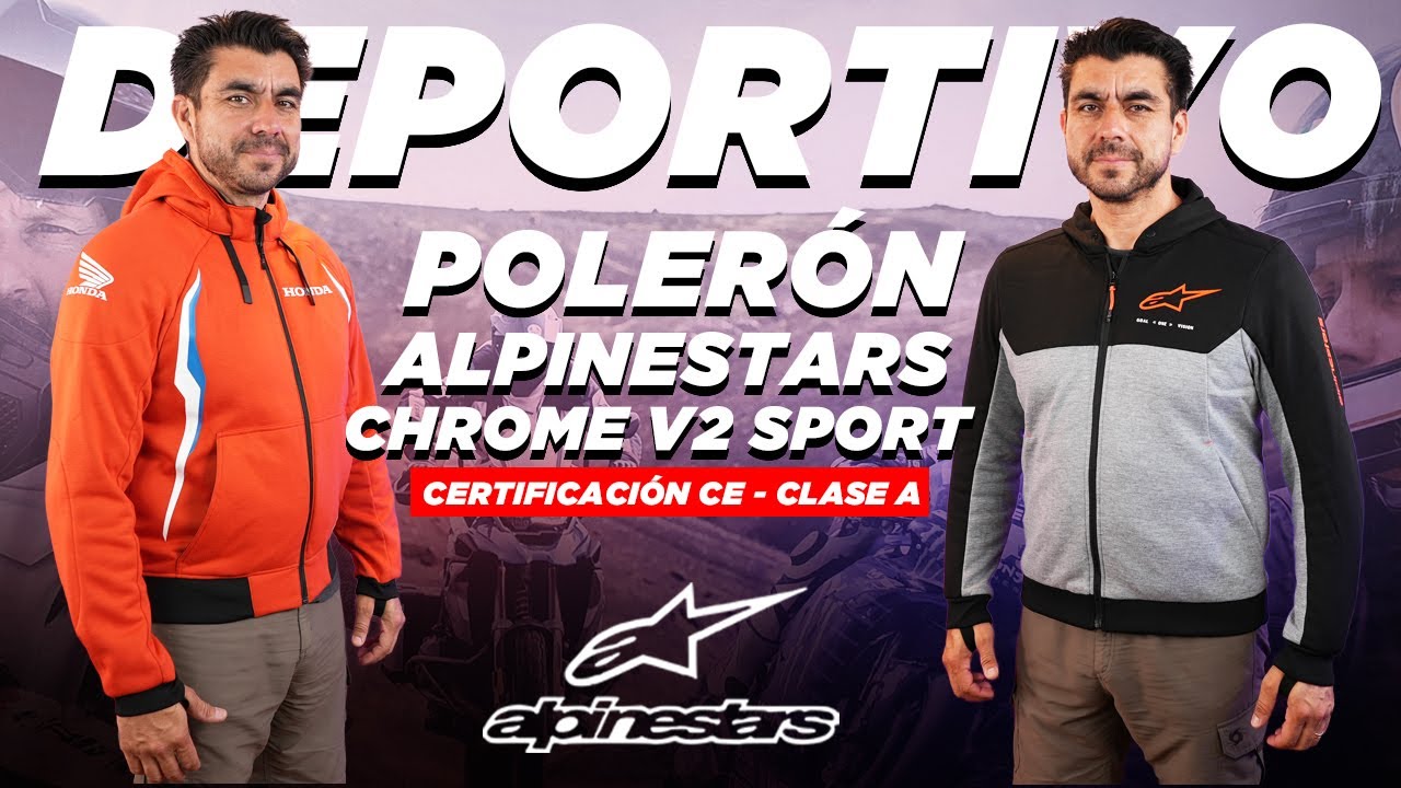 POLERÓN ALPINESTARS CHROME V2 SPORT - POLERÓN DEPORTIVO / Disponible en motomundi.cl
