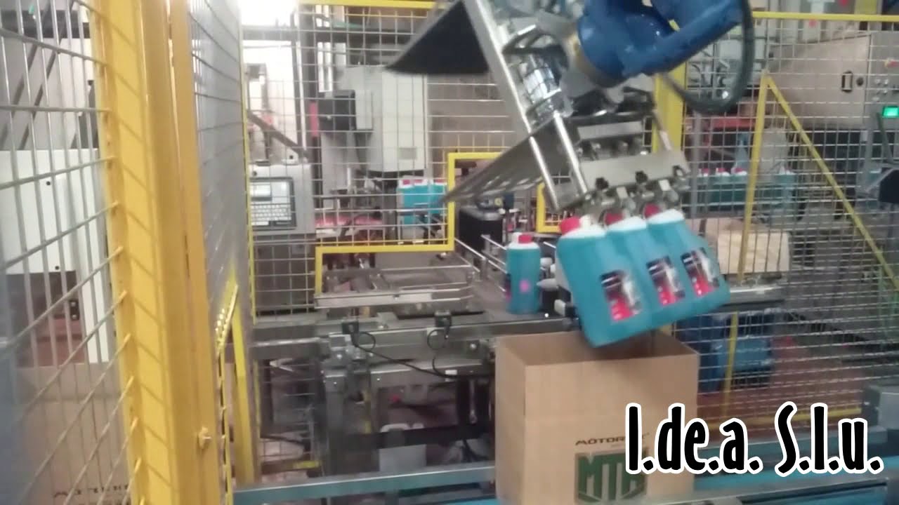 Célula Robotizada de  encajado y paletizado