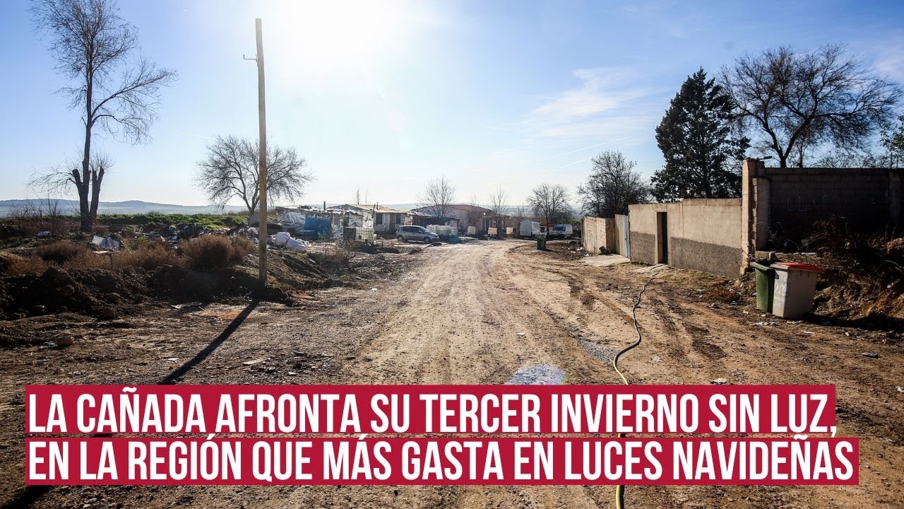 La Cañada Real de Madrid sobrevive al tercer invierno sin electricidad