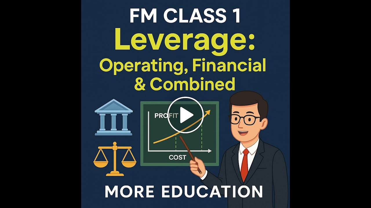 Operating, Financial & Combined Leverage | FM Class 1 | More Education