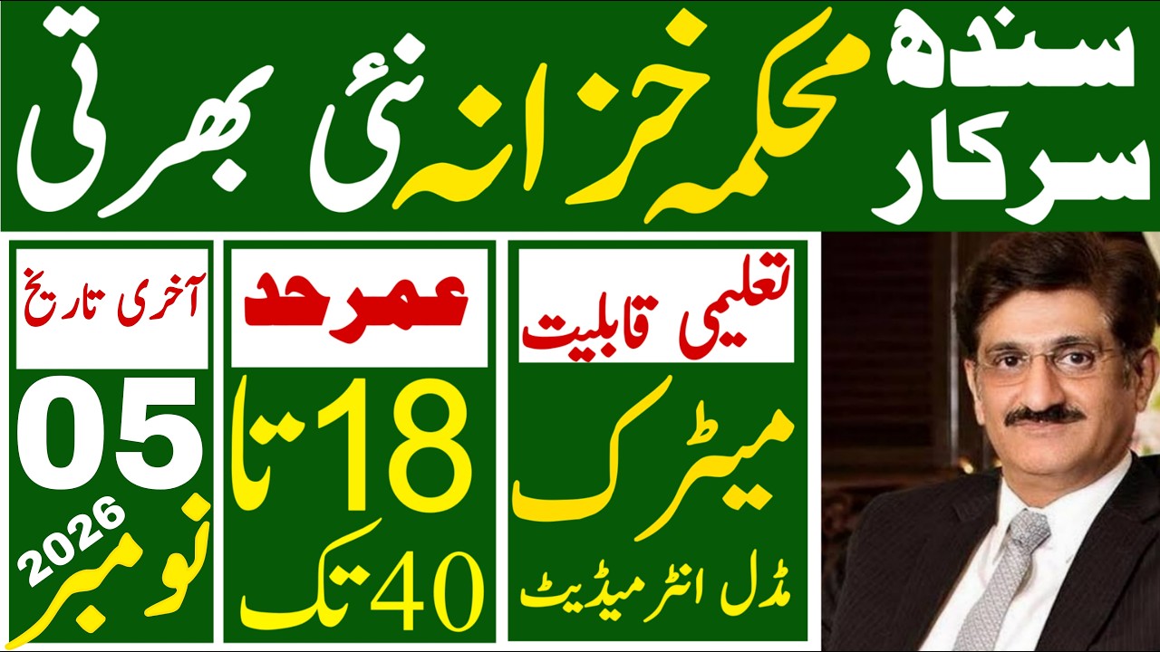 Goverment Of Sindh Finance Department Latest Jobs 2026 | Technical Job Info 1.0