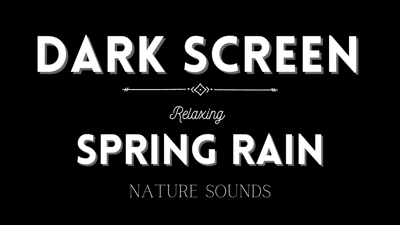 8 Hours of Gentle SPRING Rain, Rain Sounds for Sleeping - Beat insomnia, Relax, Study, Reduce Stress