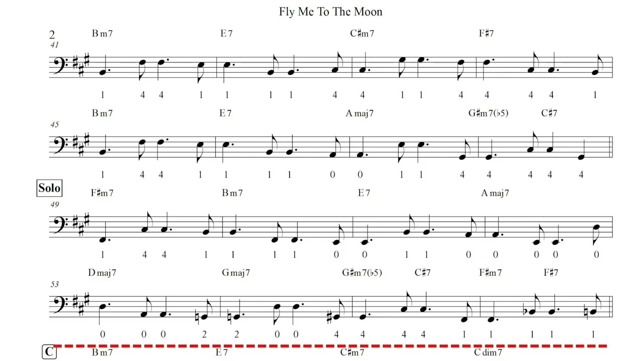Fly me to the moon - Doublebass