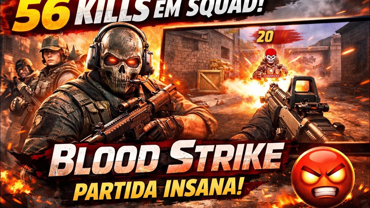 56 KILLS EM SQUAD NO BLOOD STRIKE 🔥🔥