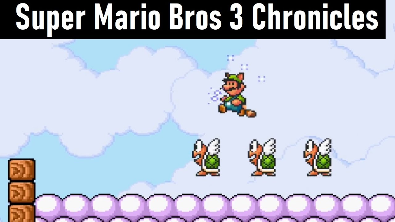 Super Mario Bros 3 Chronicles v3.3, World 5, Luigi [100%/Playthrough/English/HD] SMBX