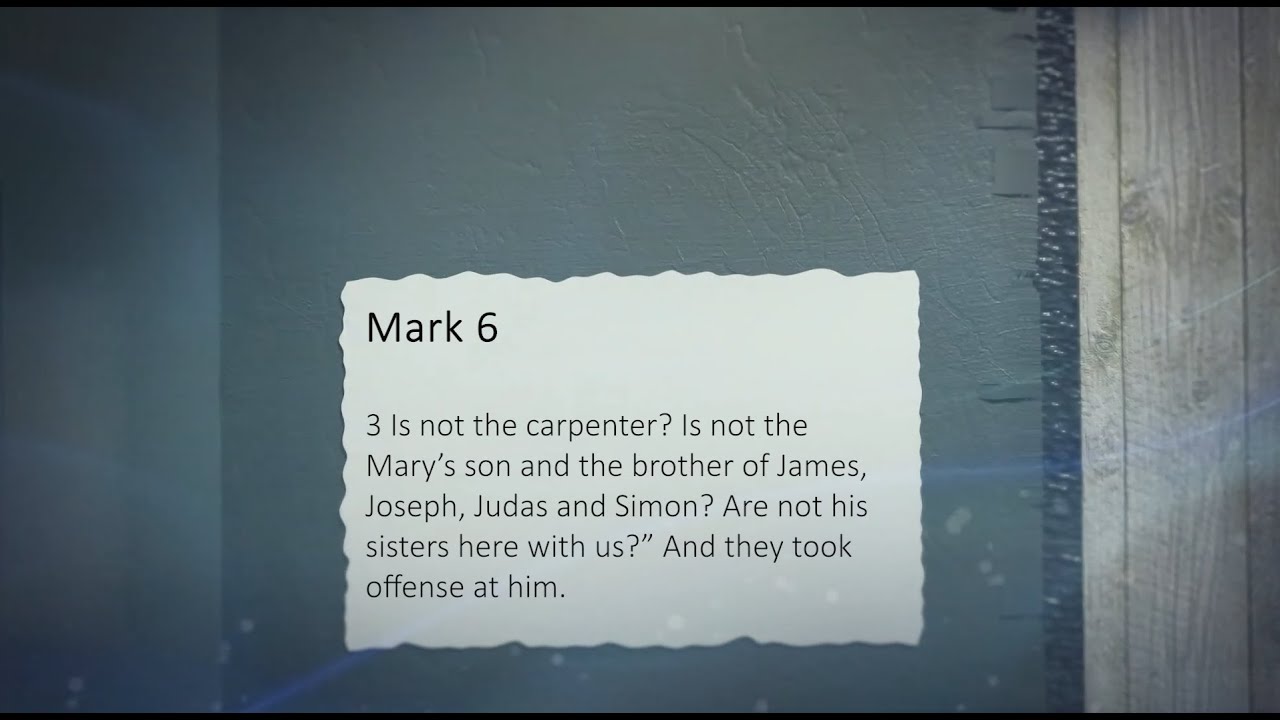 Jesus was a Carpenter/Craftsman ll Lent Days ll English ll Mark 6:2-3