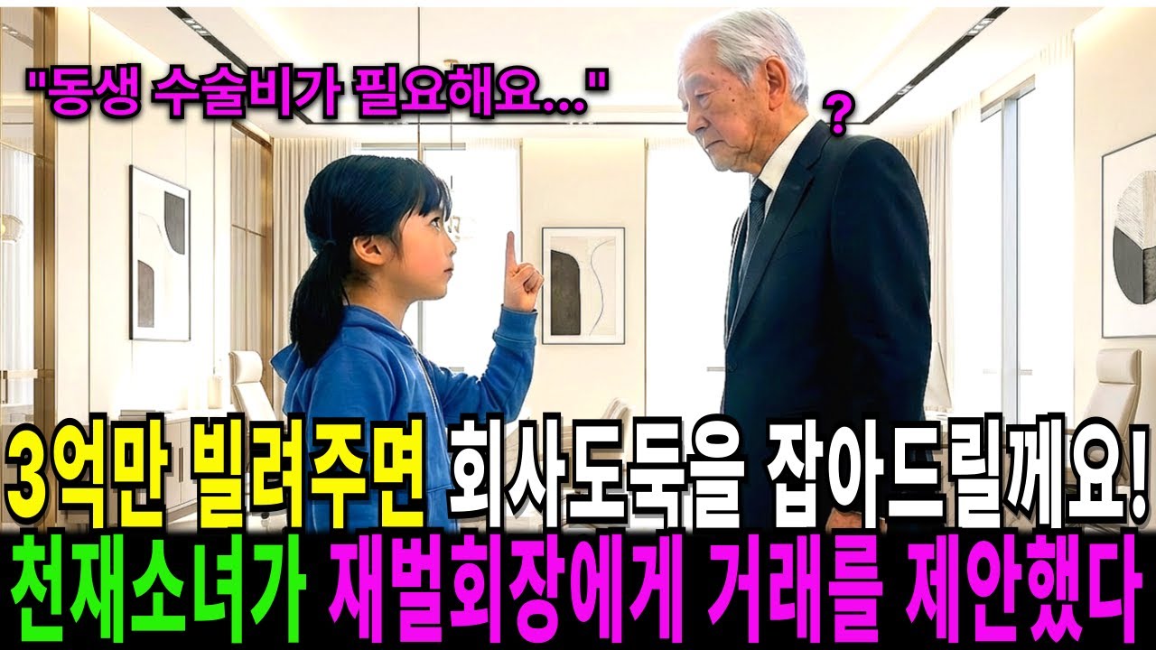 동생 살리기 위해 재벌회장님과 위험한 거래를 시작한 천재 아이