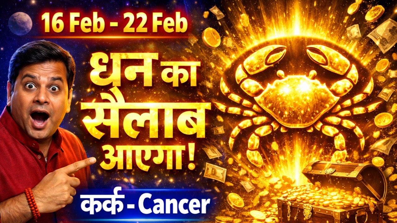 कर्क राशि: 16 से 22 फरवरी तक पारिवारिक सुख, करियर में स्थिर लाभ | #rashifal2026
