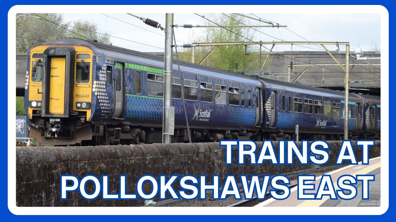 TRAINS at POLLOKSHIELDS EAST railway station