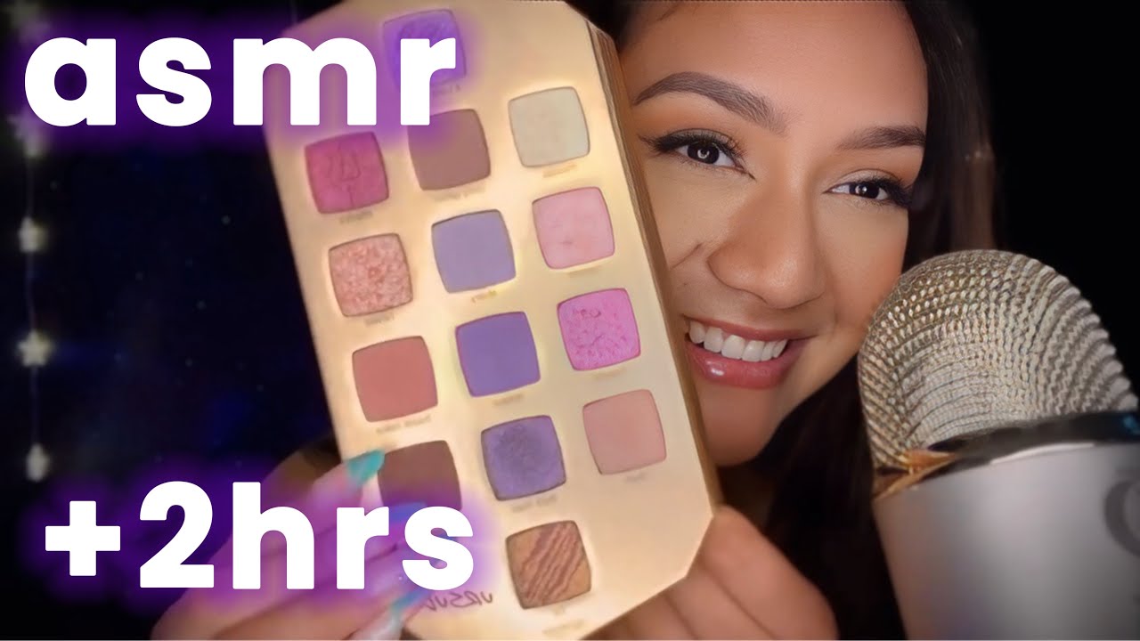 ASMR MAQUILLÁNDOTE POR MÁS DE DOS HORAS 💖 (sonidos y susurros suaves)