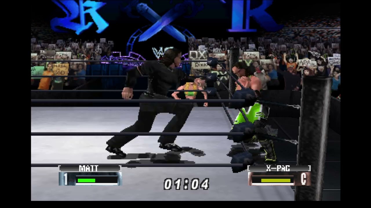 WWF No Mercy - N64 Gameplay - Matt Hardy vs X Pac