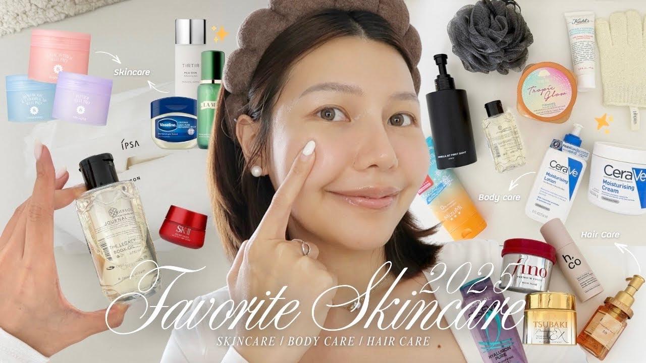 Favorite SKINCARE 2025🧖🏻‍♀️ มัดรวมทุกหมวด หน้า ผิว ผม ที่ชอบทั้งปี ชีชูสมาให้ครบๆแล้วค่า🏆✨| Lukmerlw