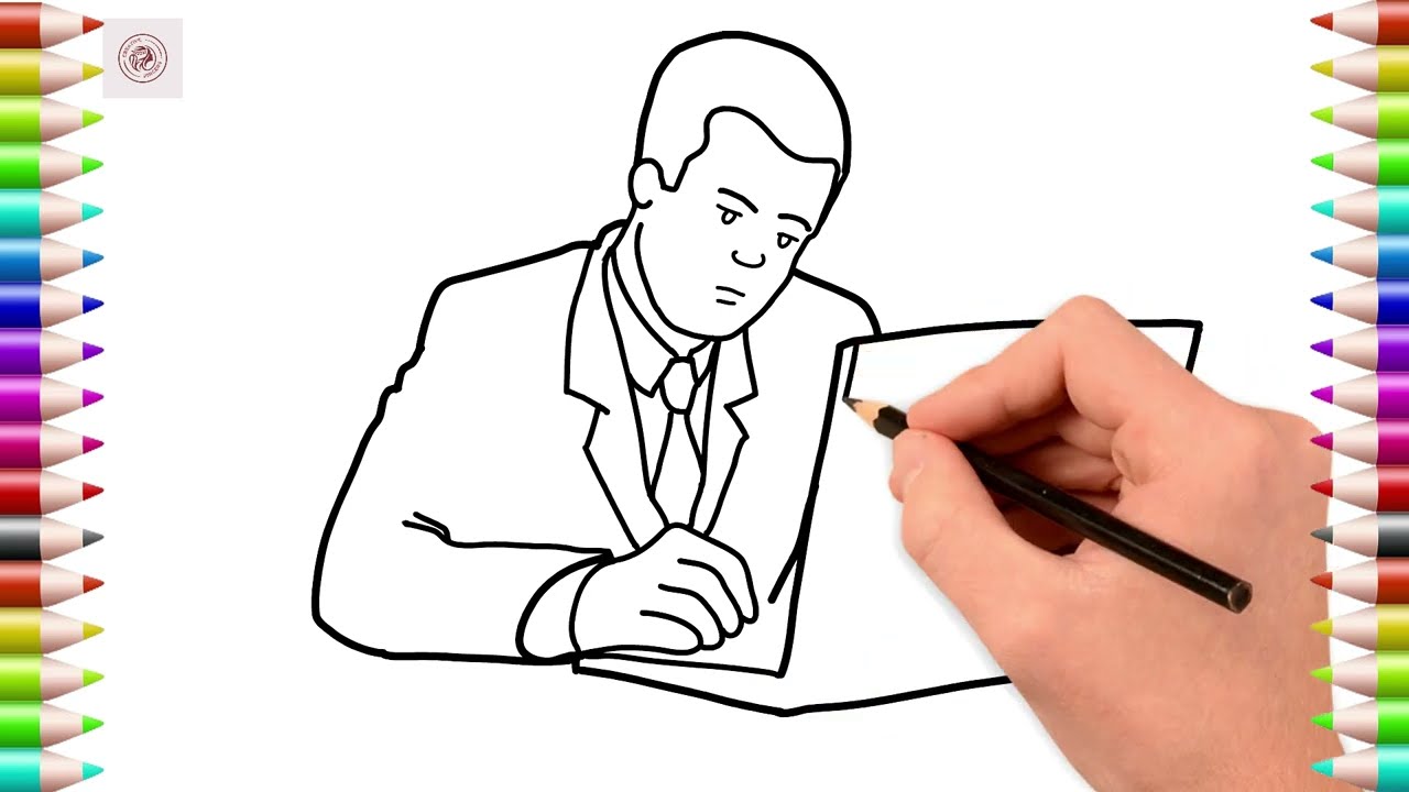 How to Draw a Businessmen | Businessman drawing | Step by step businessmen drawing |Creative fingers
