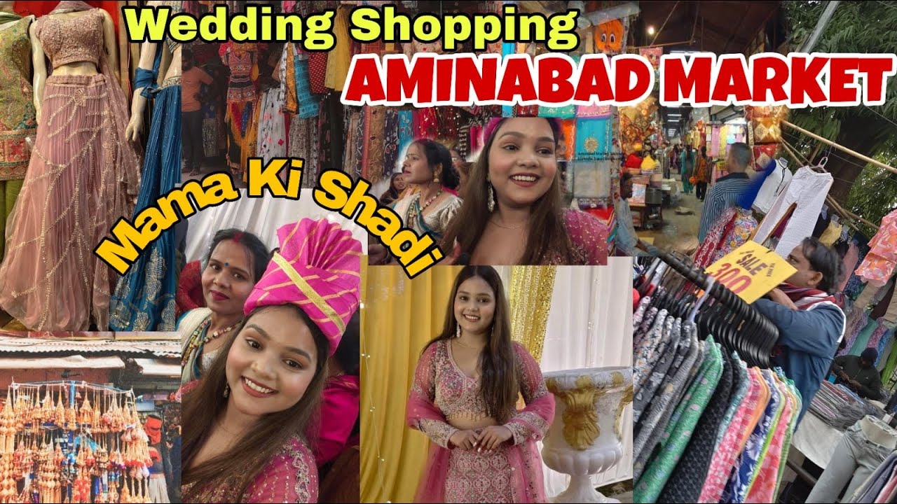 Wedding Shopping || Mama ki shadi #shortvideo #vlog #wedding #aminabadlucknow #shopping #youtuber 