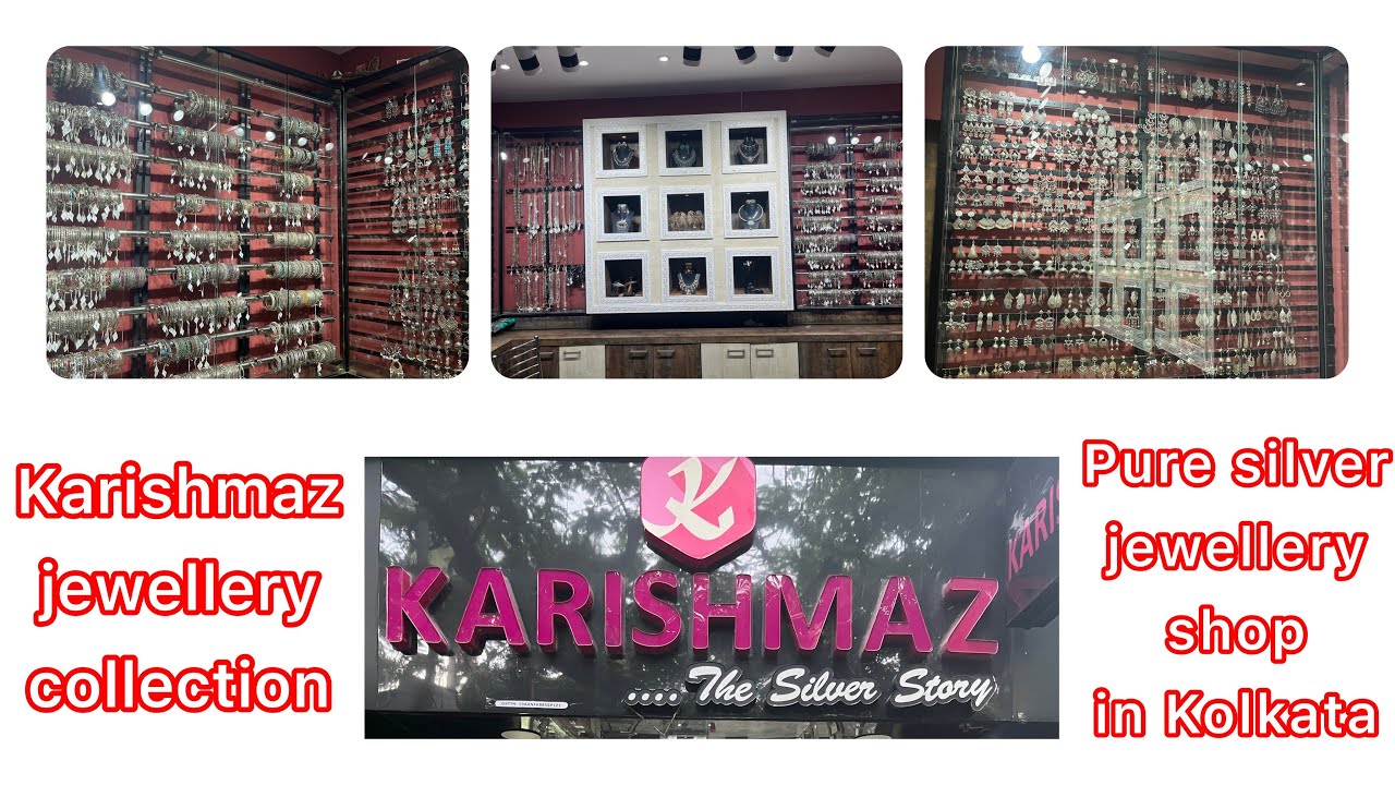Best silver jewellery collection in Kolkata || Karishmaz ❤️|| #jewellery-collection #viralvideo #
