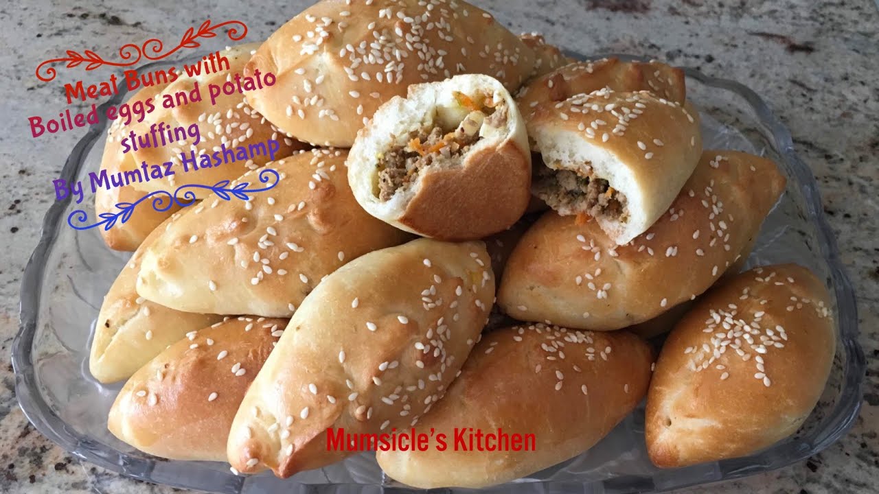 Meat Buns with Meat, Boiled eggs and Potato Stuffing | Mumtaz Hasham