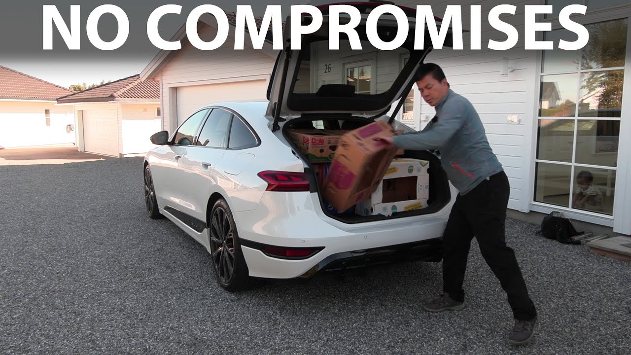 Audi A6 e-tron Sportback banana box test