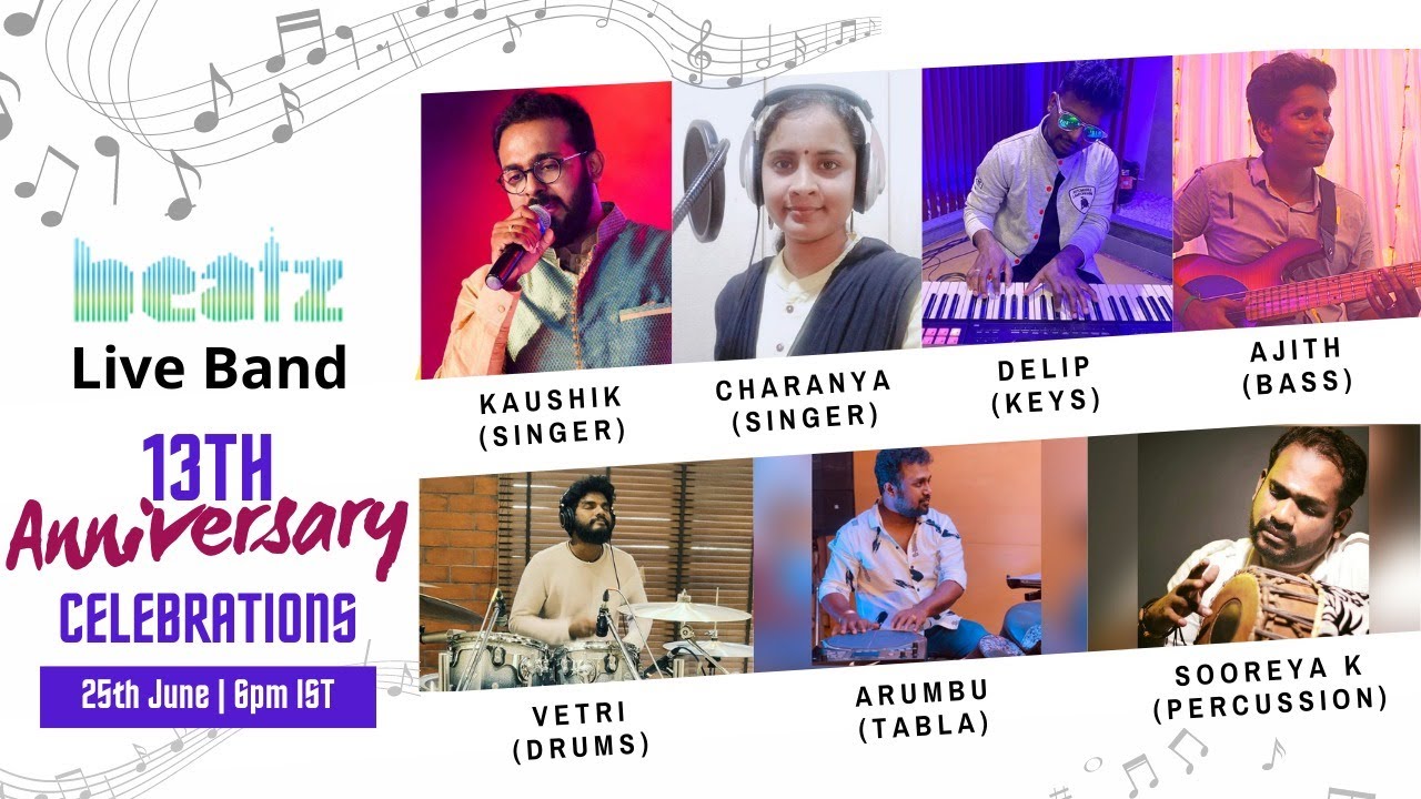 Beatz live band's 13th Anniversary Live Performance | Tamil Light Music Live Show