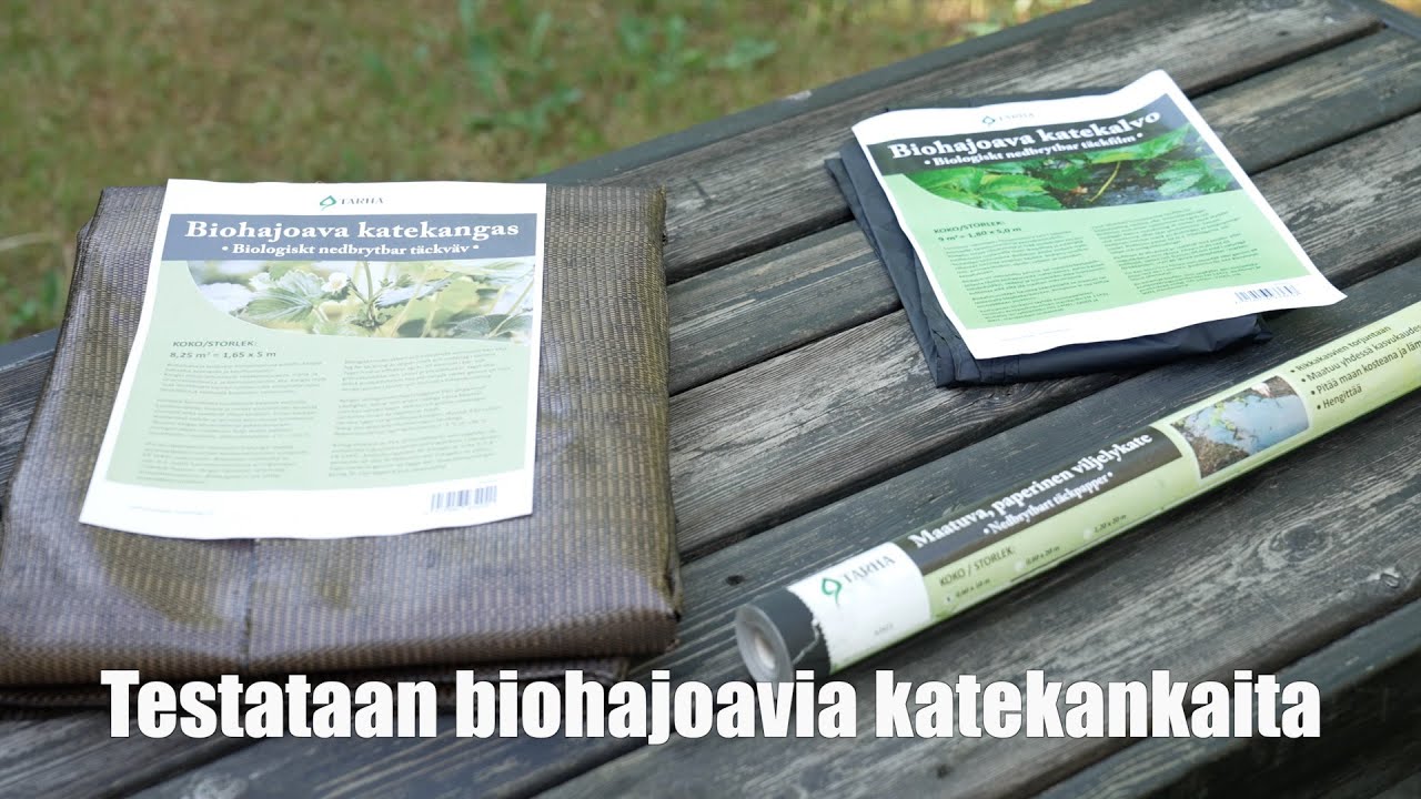 Biohajoavat katekankaat