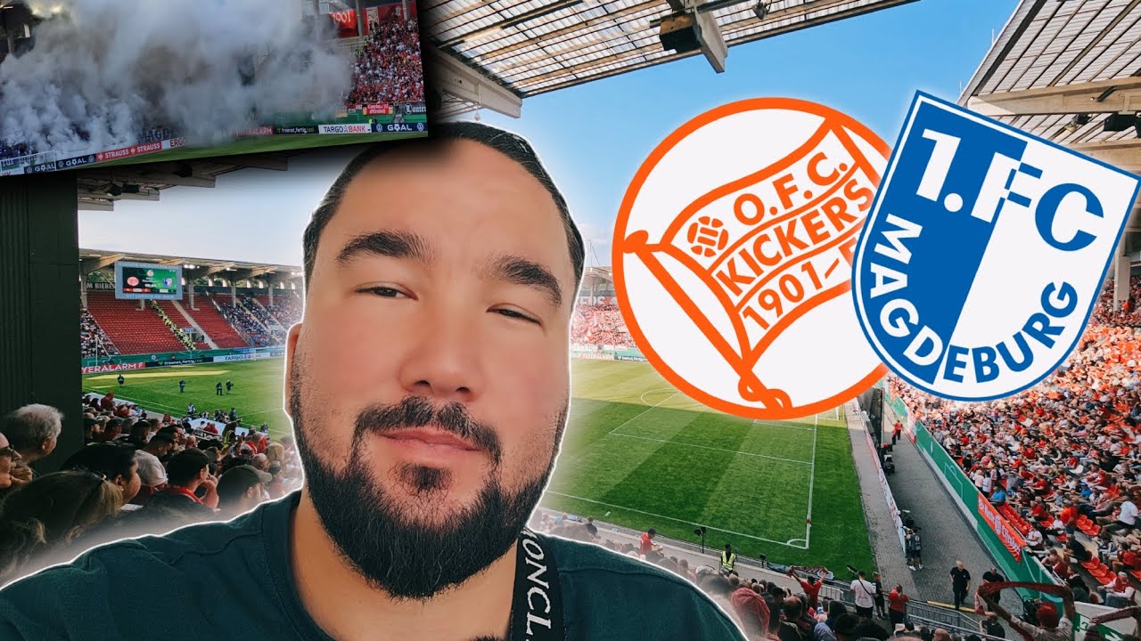 IN OFFENBACH BRENNTS 🔥🔥 Kickers Offenbach vs 1. FC Magdeburg | DfB-Pokal Stadionvlog 🏆🏟⚽️