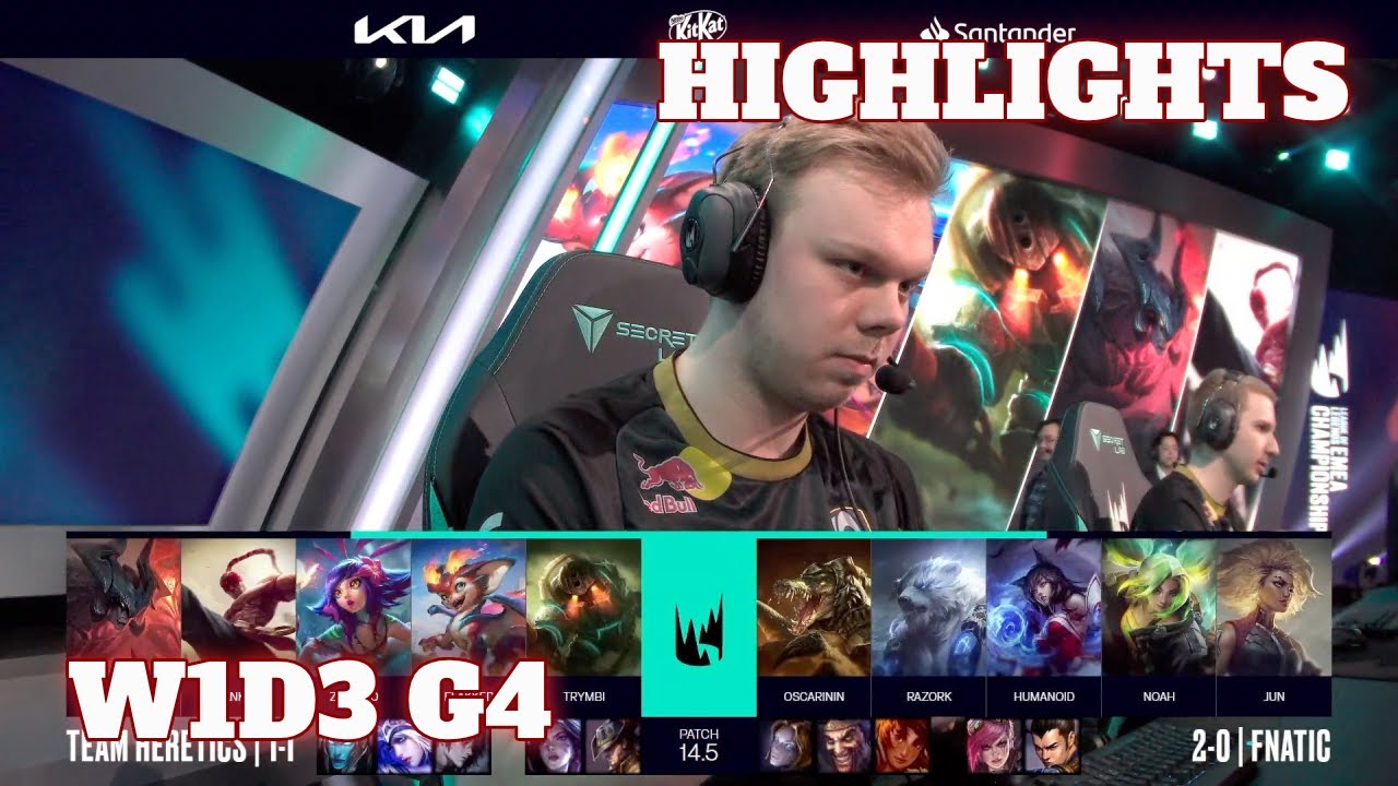 TH vs FNC - Highlights | Week 1 Day 3 LEC Spring 2024 | Team Heretics vs Fnatic W1D3