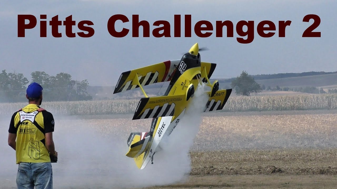 Pitts Challenger 2, giant RC aerobatic biplane, 2018