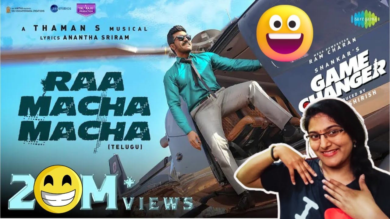 Raa Macha Macha Lyrical Song REACTION | Game Changer | Ram Charan | Shankar | Thaman S | Aakash Aziz