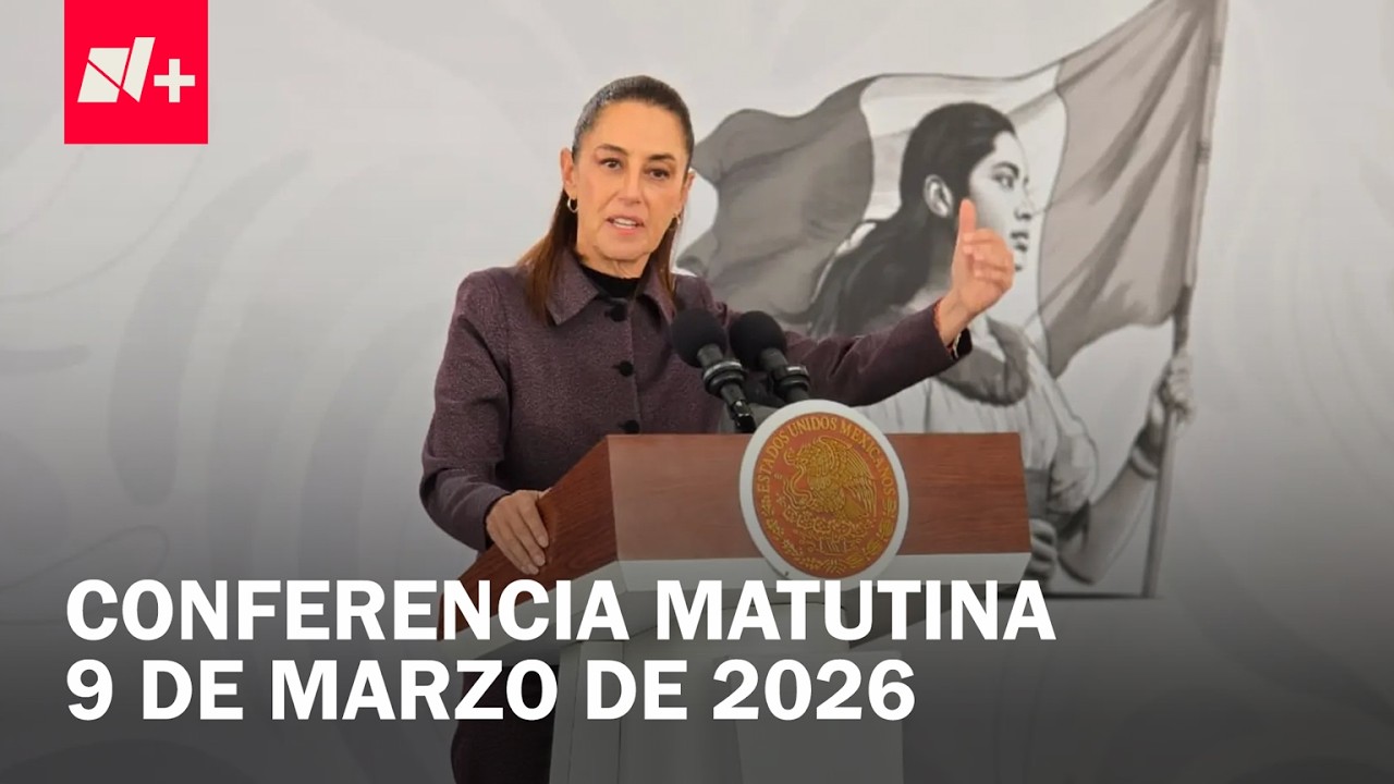 Conferencia de Claudia Sheinbaum hoy lunes 9 de marzo de 2026 | EN VIVO